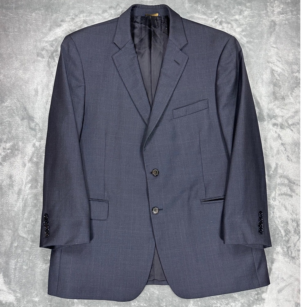 Brooks Brothers 1818 Madison Suit Jacket 46R Navyโ Blue Wool Drago Italy Blazer